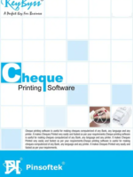 Pinsoftek Cheque Printing Software – 10 Users